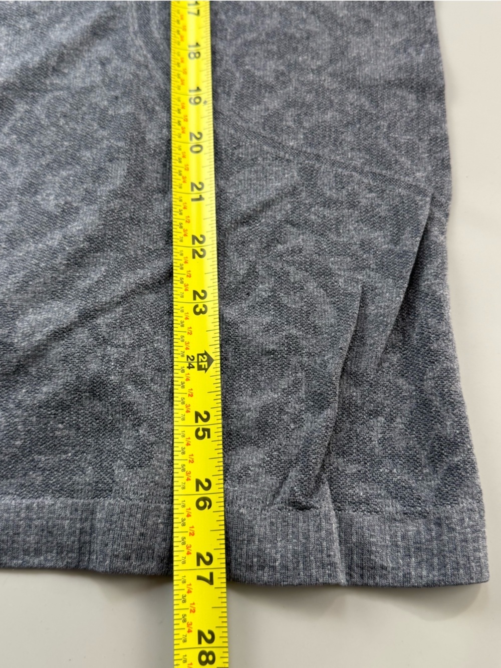 Lululemon Swiftly Tech SS Print Top Womens Gray Heathered Size 8 - Picture 5 of 8